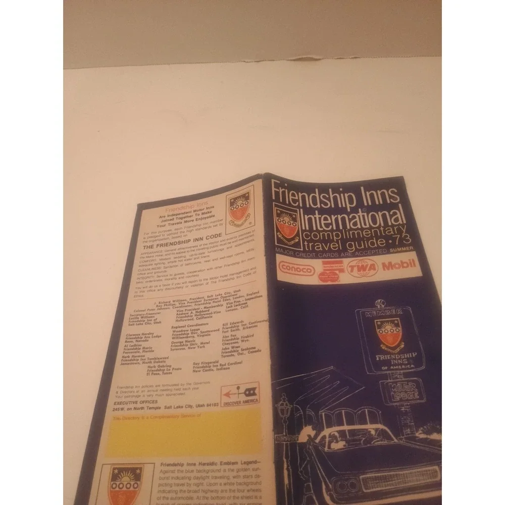 Friendship Inns International Travel Souvenir Pamphlet Guide 1975 Complimentary